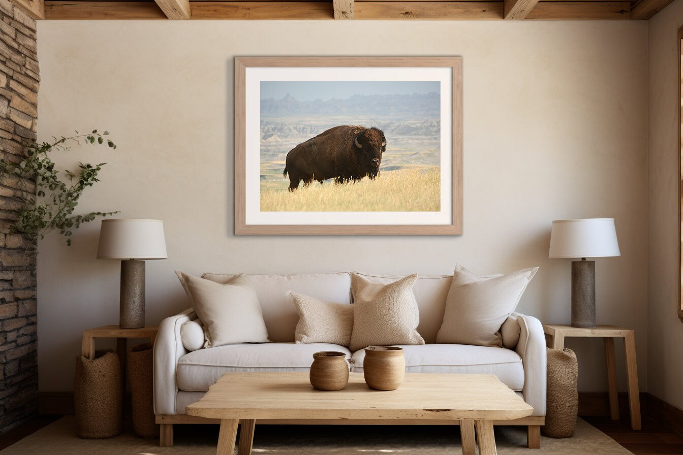 Buffalo in the Badlands | Badlands National Park South Dakota | Digital Photography | Instant Download