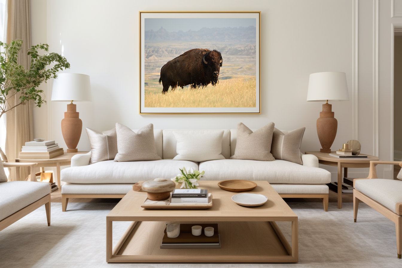 Buffalo in the Badlands | Badlands National Park South Dakota | Digital Photography | Instant Download