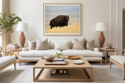 Buffalo in the Badlands | Physical Print