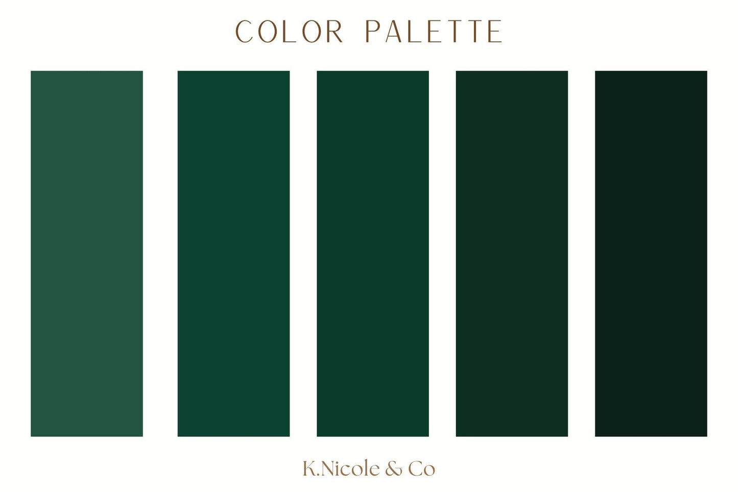 Emerald Velvet Color Palette | Instant Download